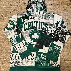 NBA Green and White Celtics Hoodie